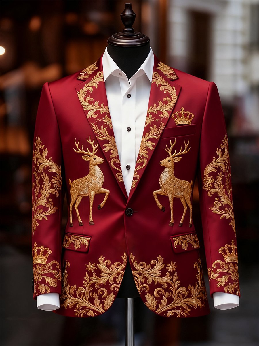 Ejecutivo casual Christmas Suit Outerwear para hombre