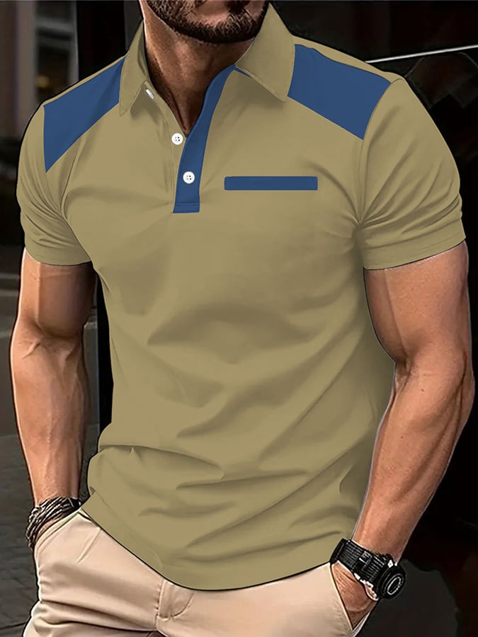 Camisa polo de moda casual para hombre