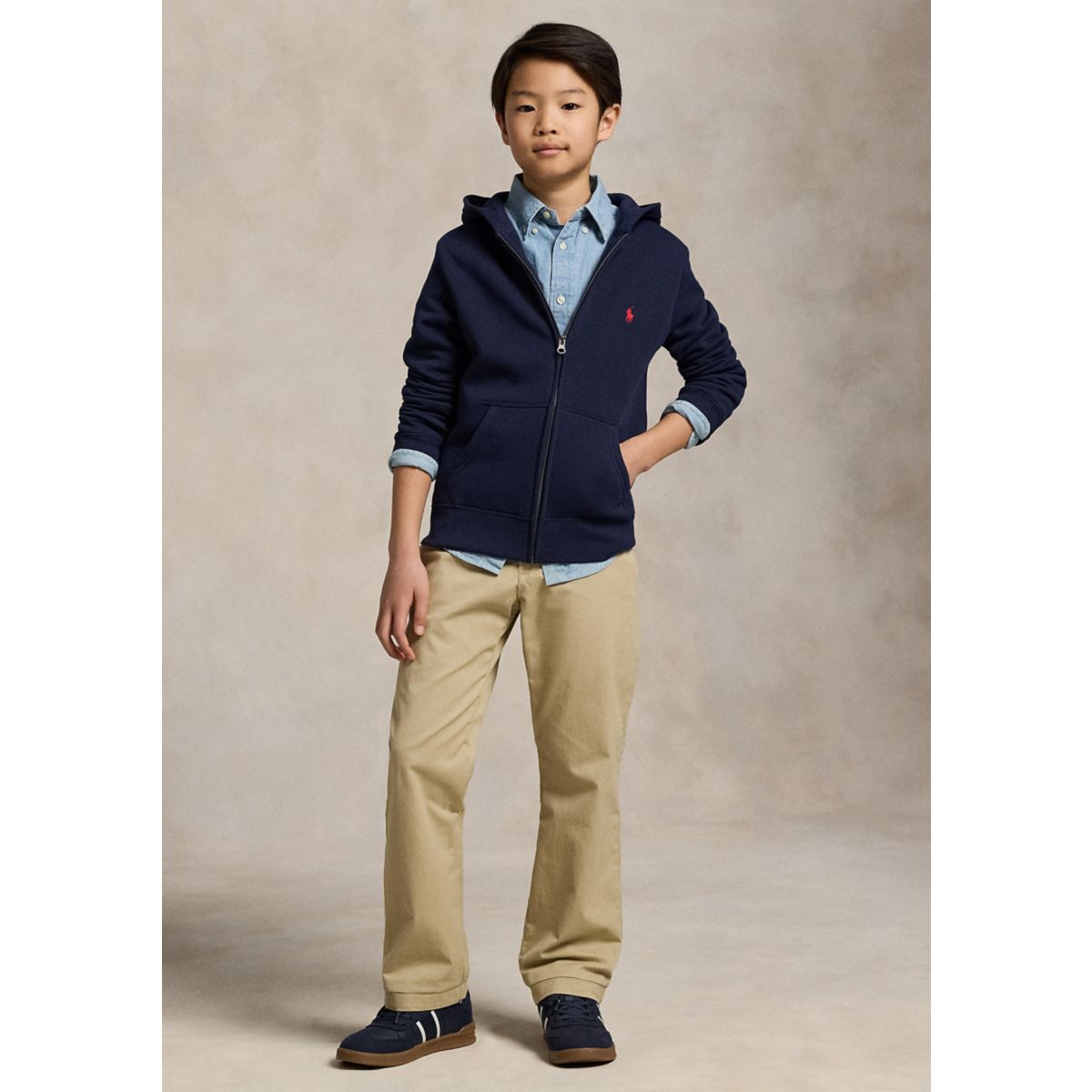 Boys 8-20 Cotton-Blend-Fleece Hoodie - 3