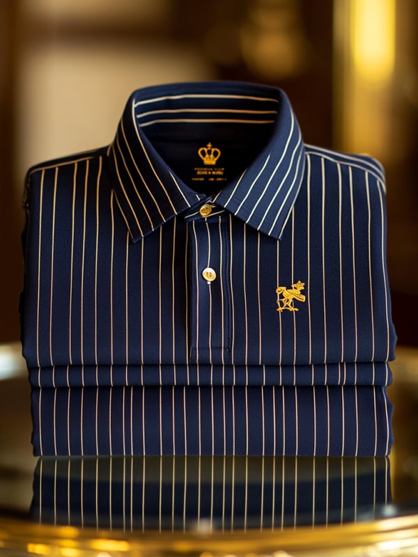Camisa polo ejecutivo casual Button de manga corta para hombre