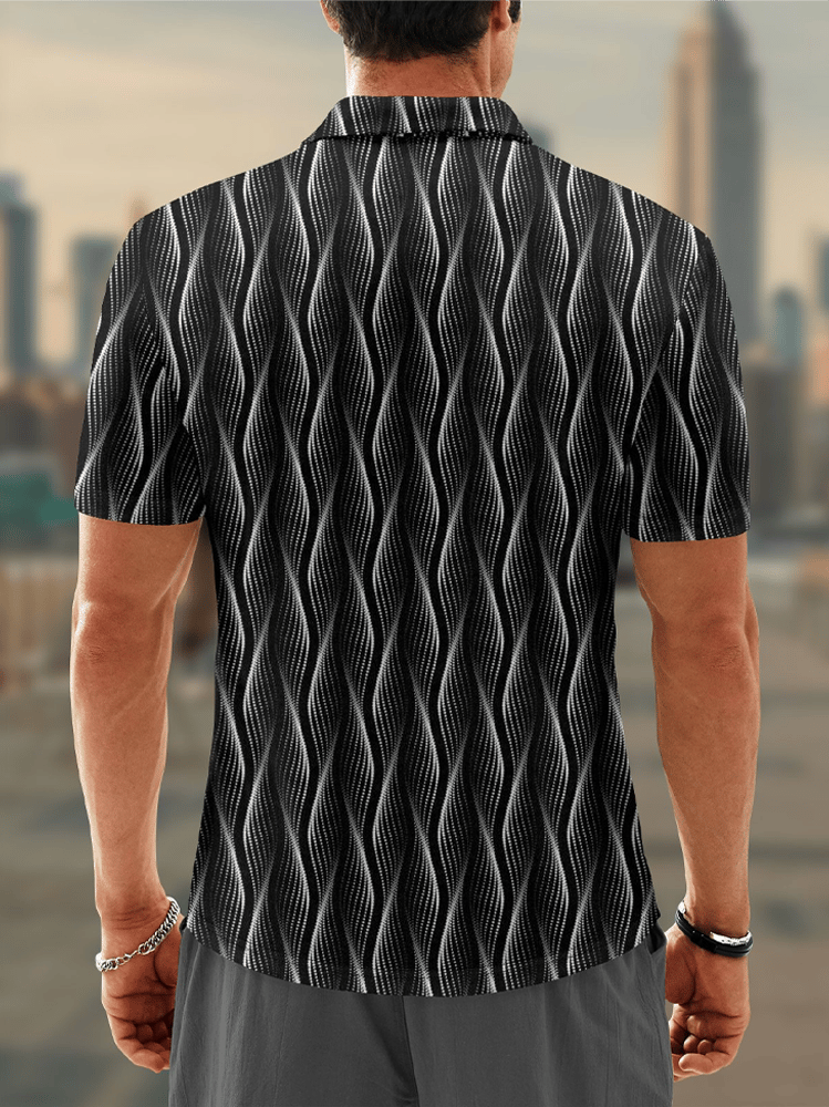 Moisture Wicking Chest bolsillo casual Polo