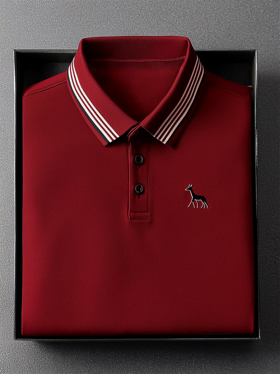 Camisa polo ejecutivo casual Button de manga corta para hombre
