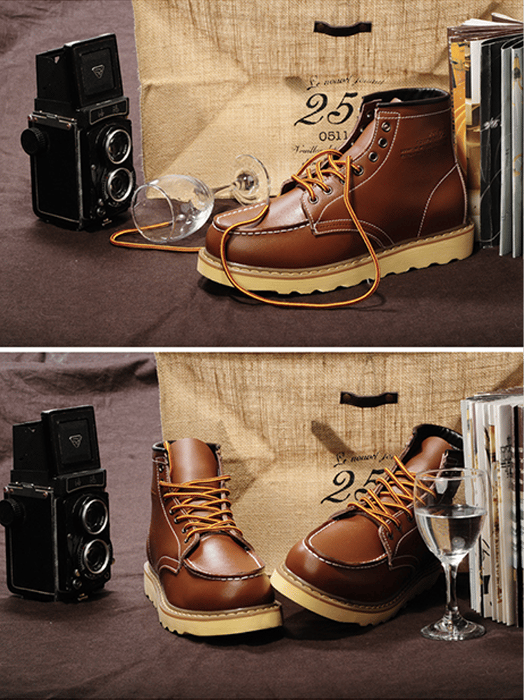 Botas vintage para exterior cuero Martin