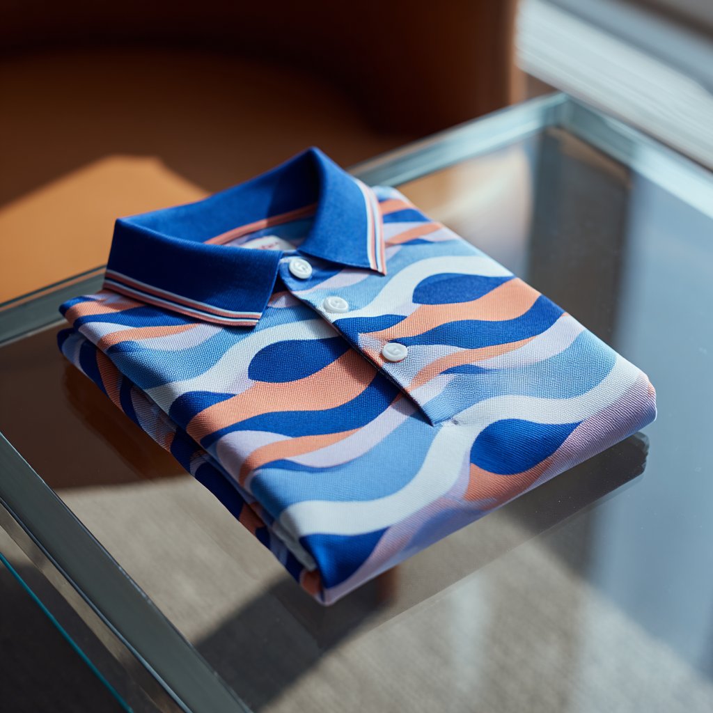 Camisa polo ejecutivo casual bordado Button de manga corta para hombre
