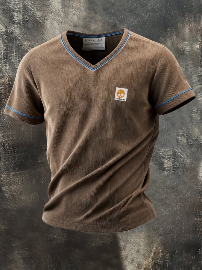 Camiseta retro Patriot Patchpara trabajo Waffle para hombre