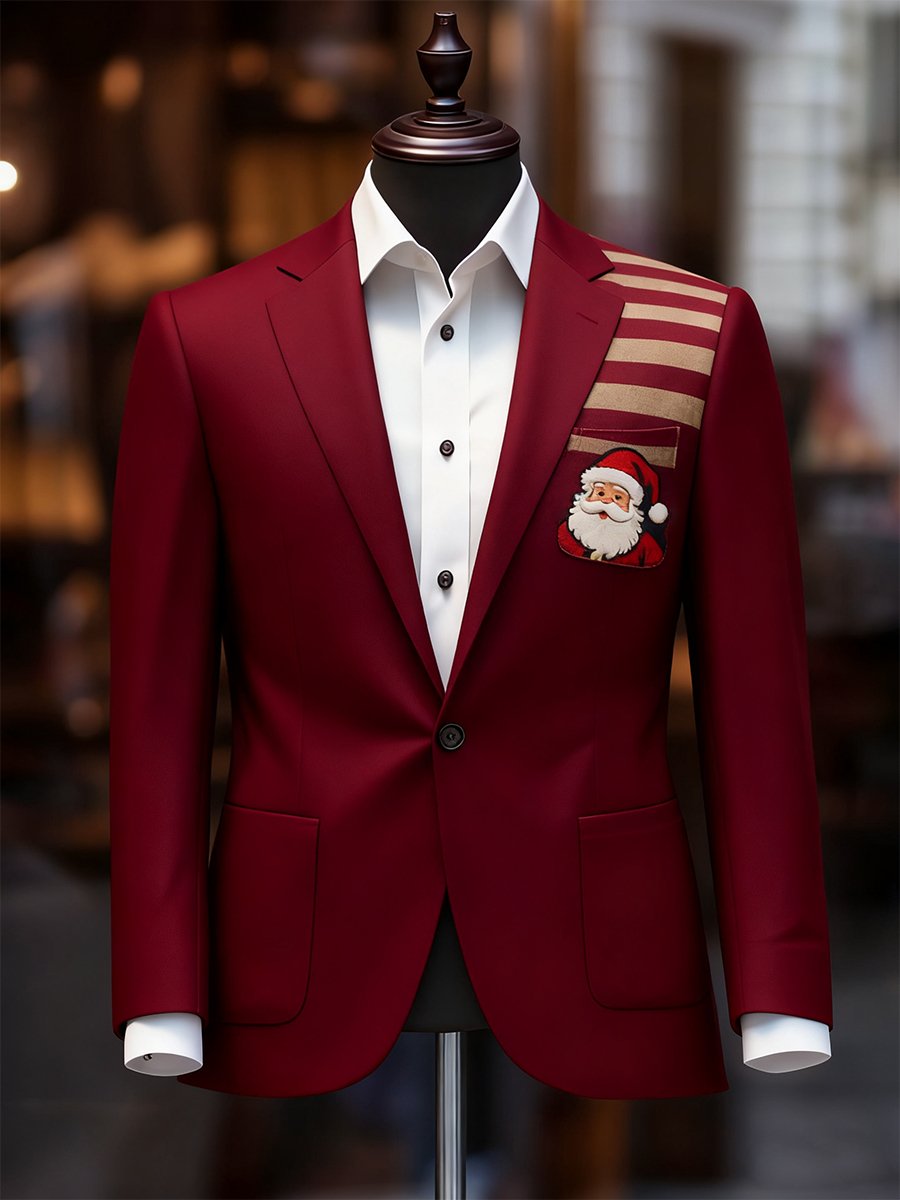 Ejecutivo casual Christmas Suit Outerwear para hombre