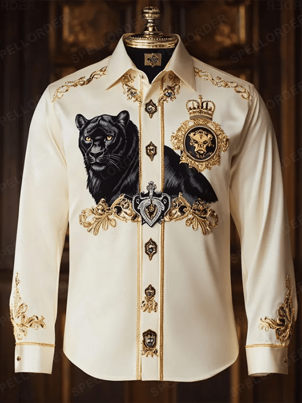 Camisa de lujo Gorgeous de manga larga para hombre