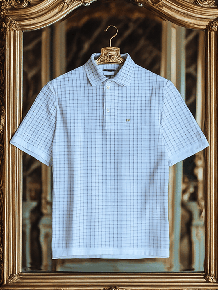 Camiseta ejecutivo de manga corta polo para hombre