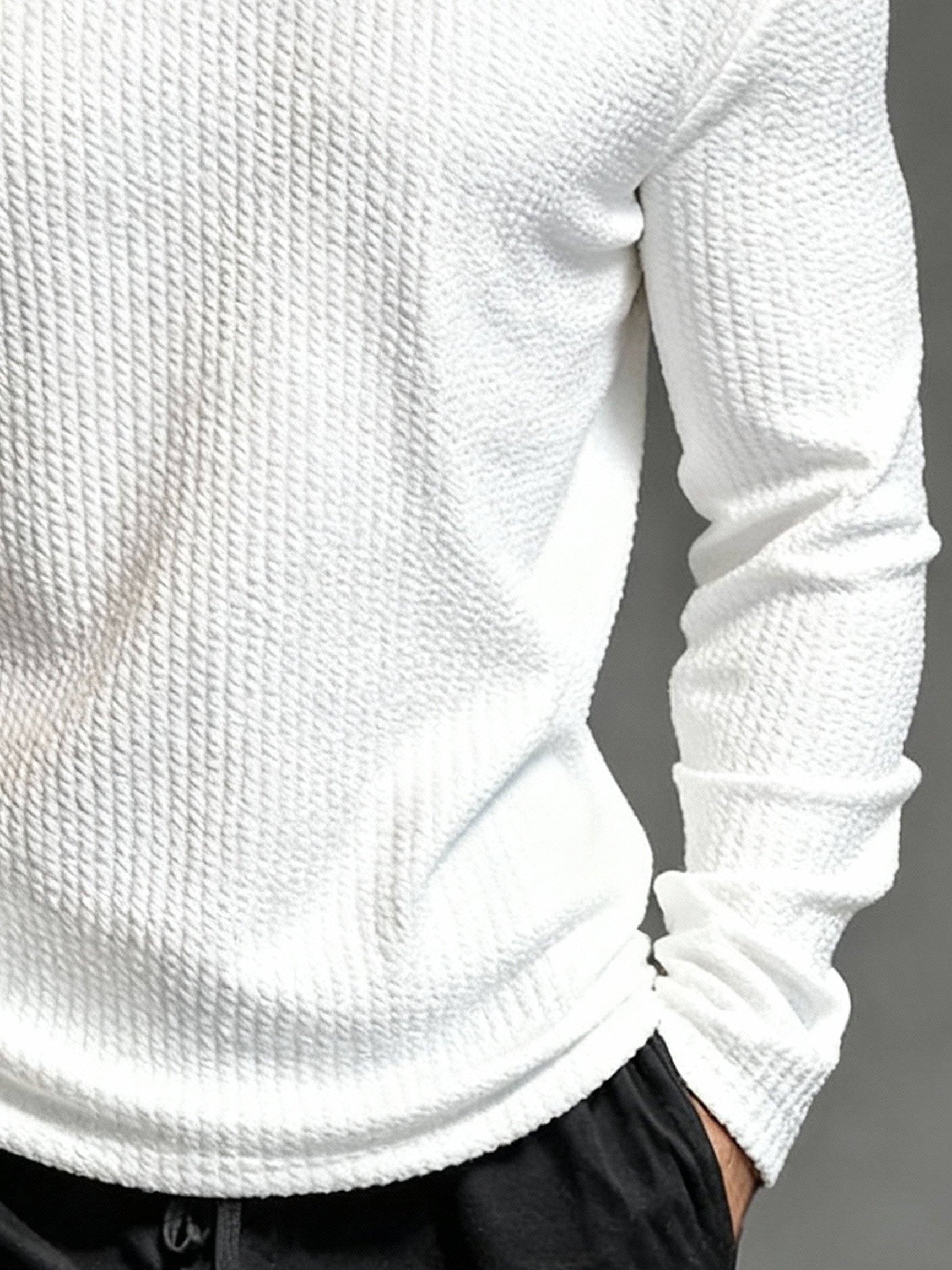 Camiseta Basic clásico de manga larga para hombre