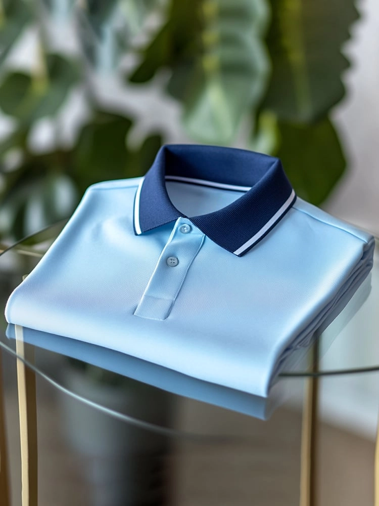 Camisa polo ejecutivo casual Button de manga corta para hombre