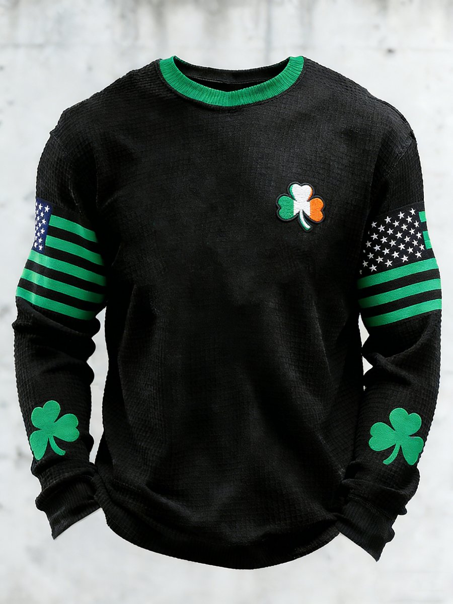Camiseta vintage St. Patrick's Day Shamrock para hombre