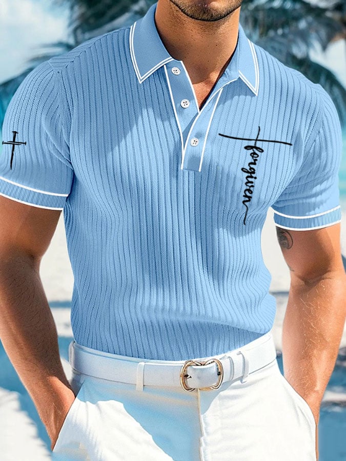 Camisa polo Faith estampado para hombre