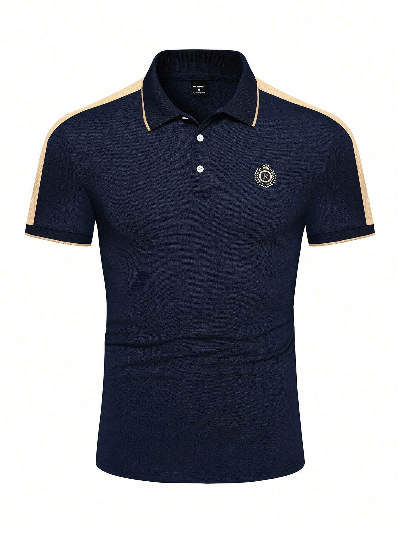 Camisa polo estampado casual para hombre