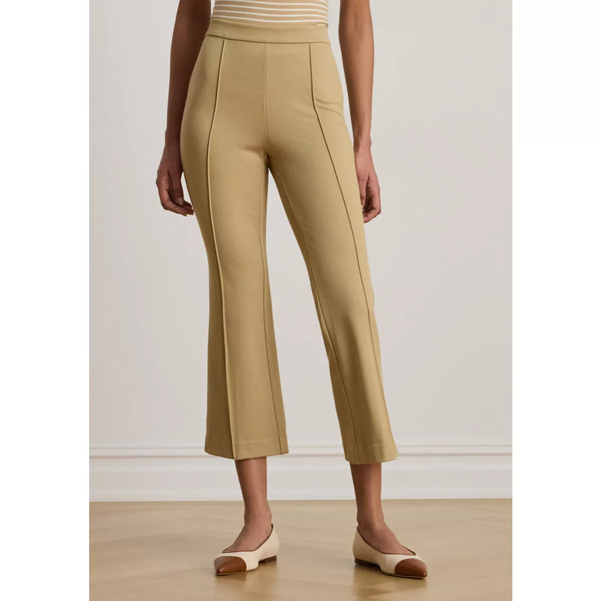 Women's Twill Flare Ankle Pants - 3