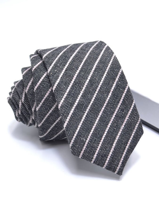 De modaable casual Versatile ejecutivo de algodón And de lino Tie para hombre