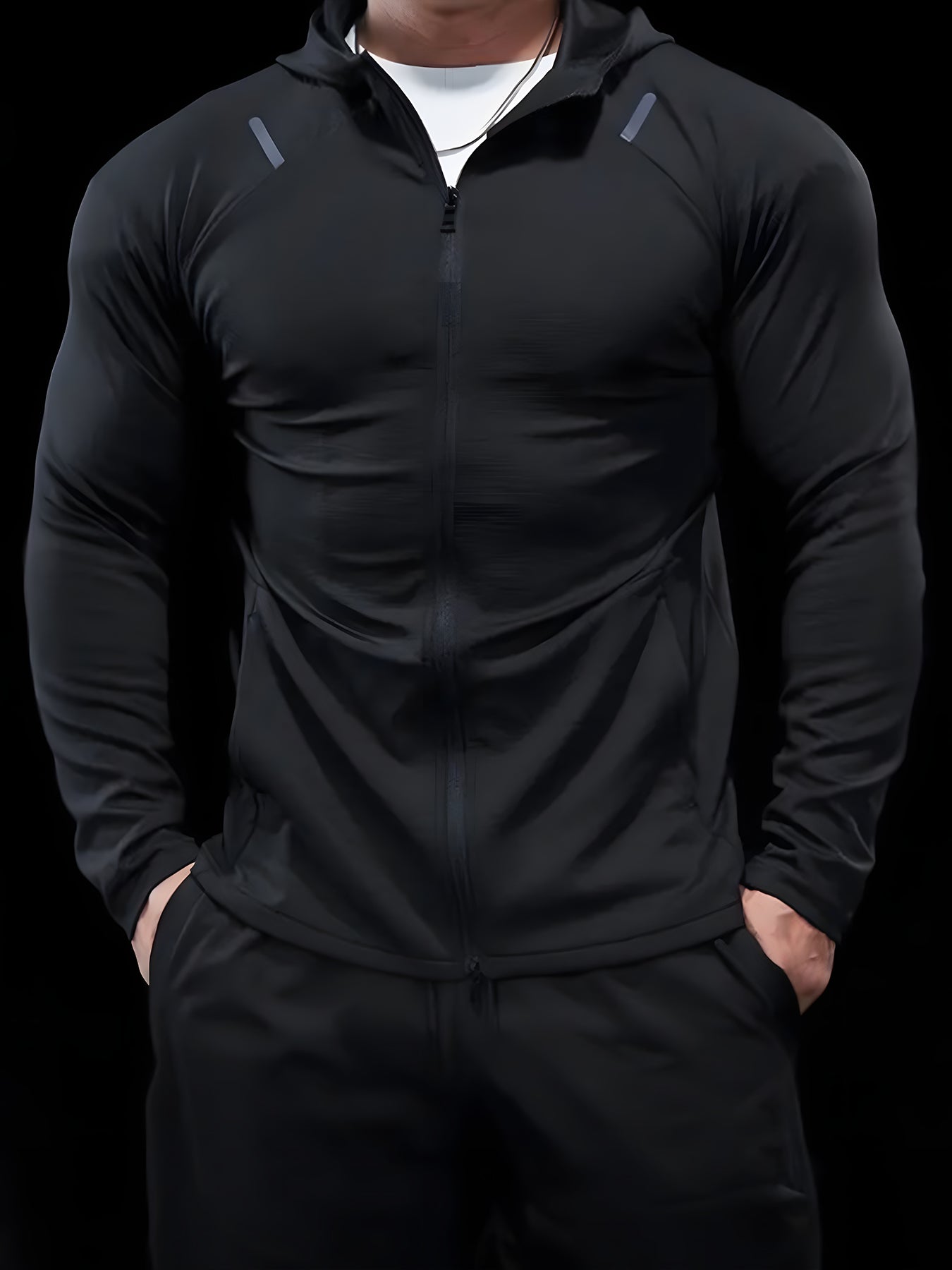 Chaqueta SmoothBlend Quick Dry Sports Fitness Hooded