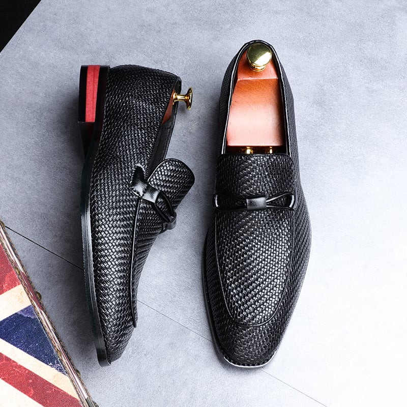 Zapatos ejecutivo casual British Style de moda cuero para hombre