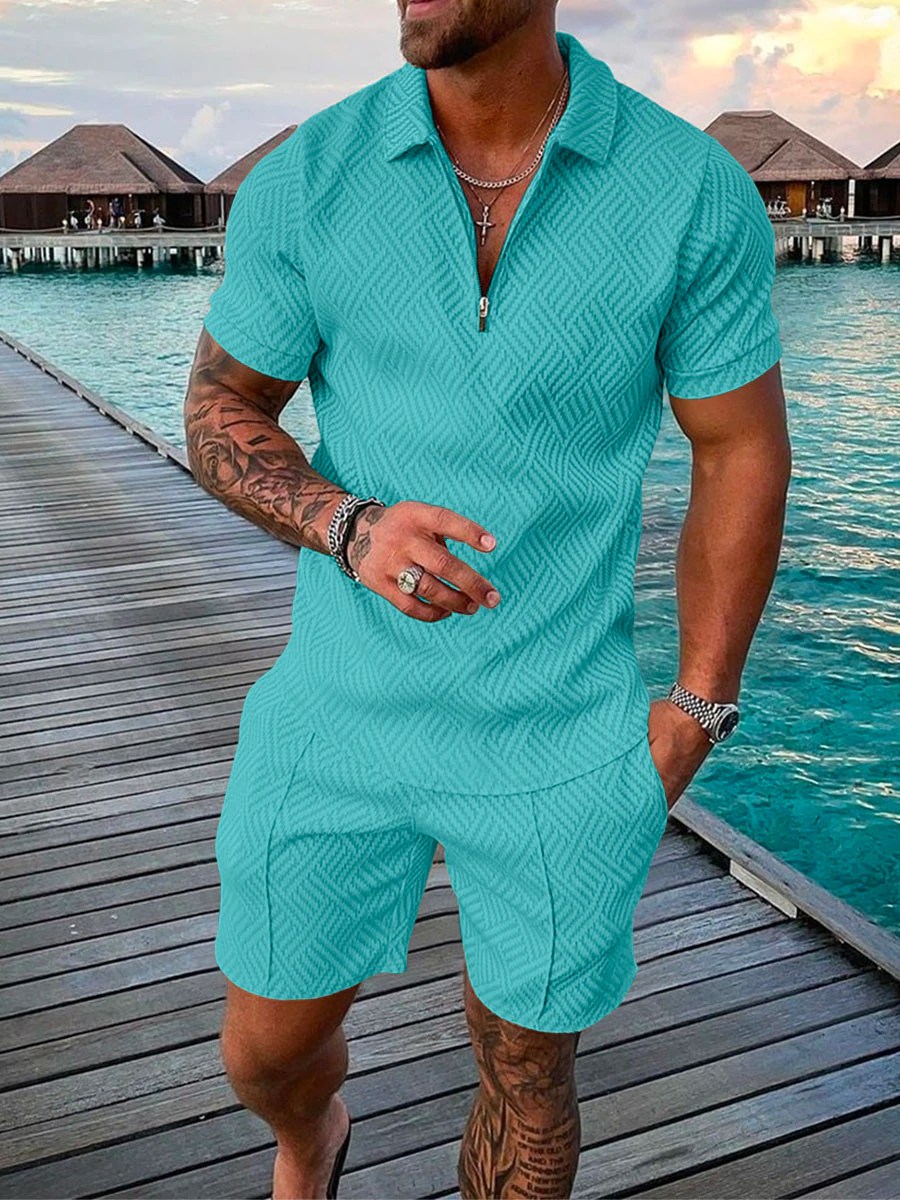 Camisa polo casual Gradient Two Piece para hombre