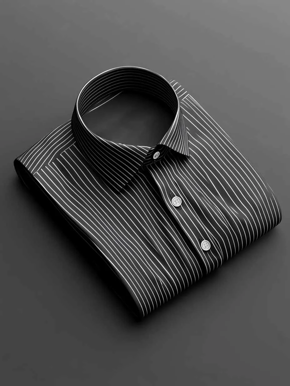 Camisa satén de lujo ejecutivo a cuadros de manga larga para hombre
