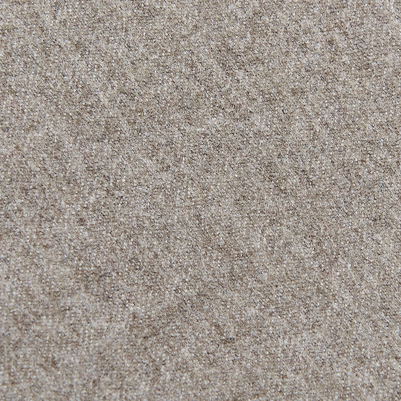 Oatmeal Beige lana Flannel Pleated Trousers