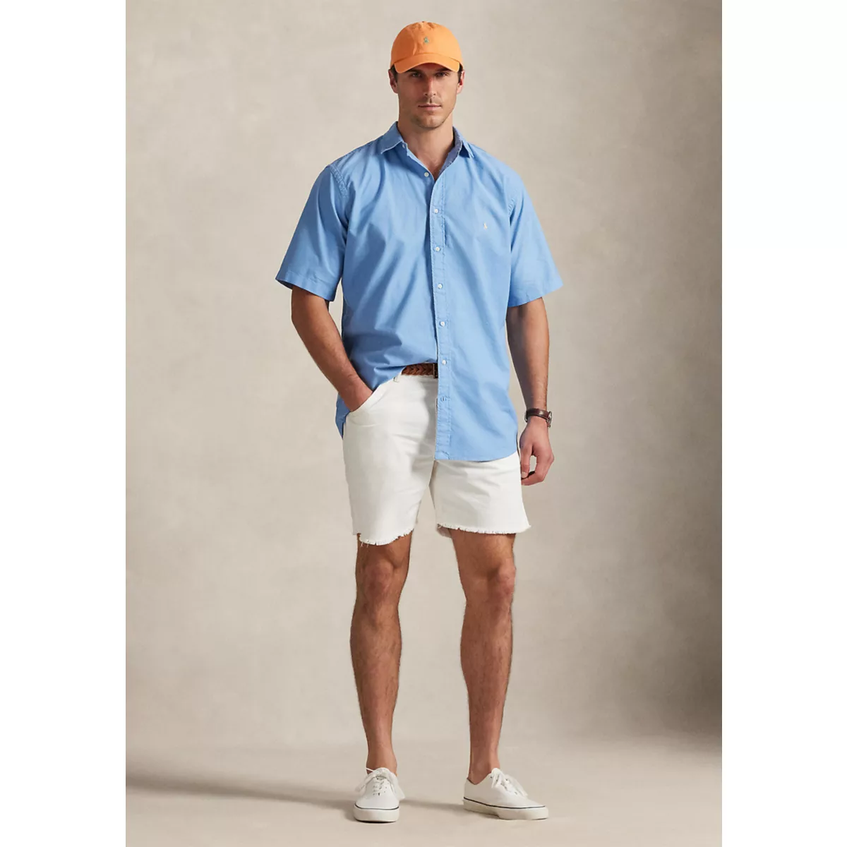 Big & Tall Garment-Dyed Oxford Shirt - 4