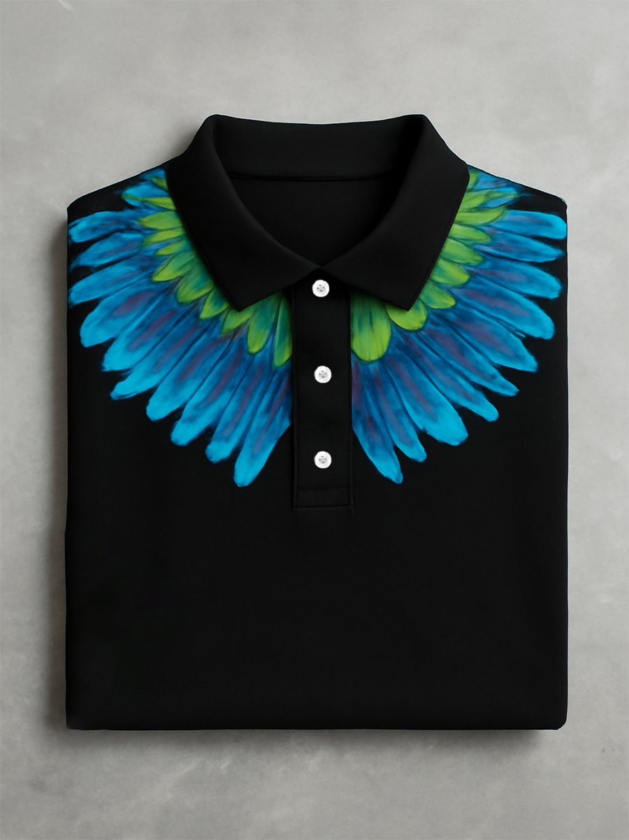Camisa polo ejecutivo casual Button de manga corta para hombre