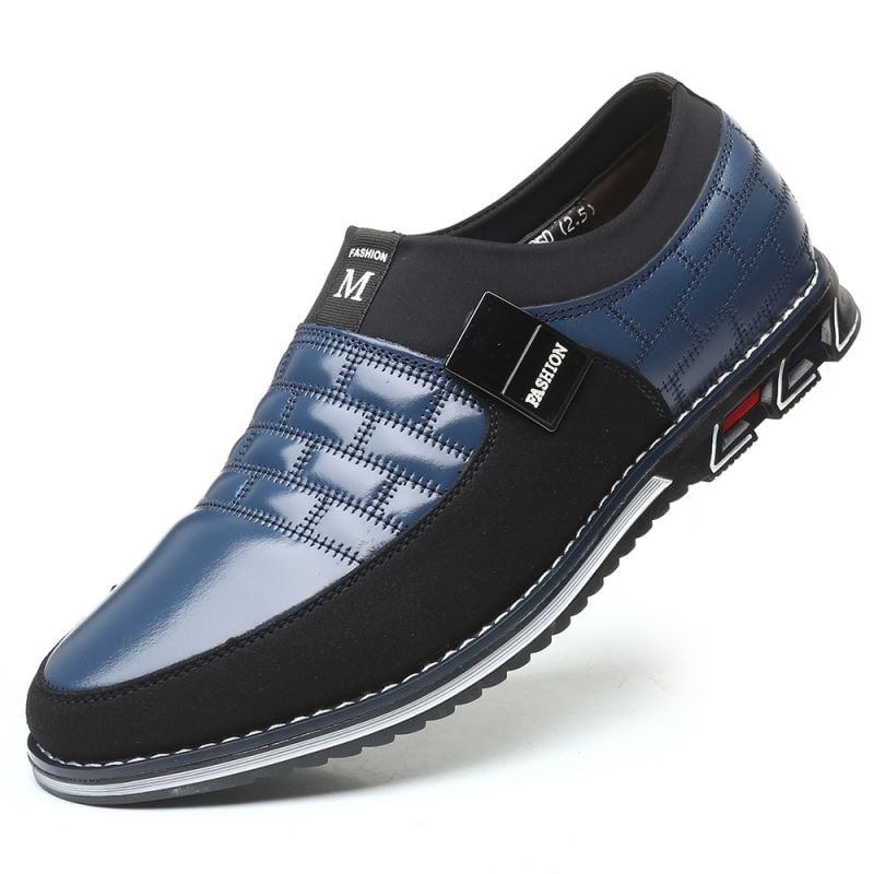 Zapatos ejecutivo casual Simple de moda cuero para hombre