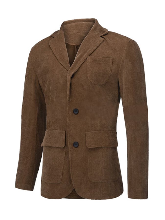 Chaqueta vintage Single Breasted bolsillo Gentleman's ejecutivo Suit para hombre