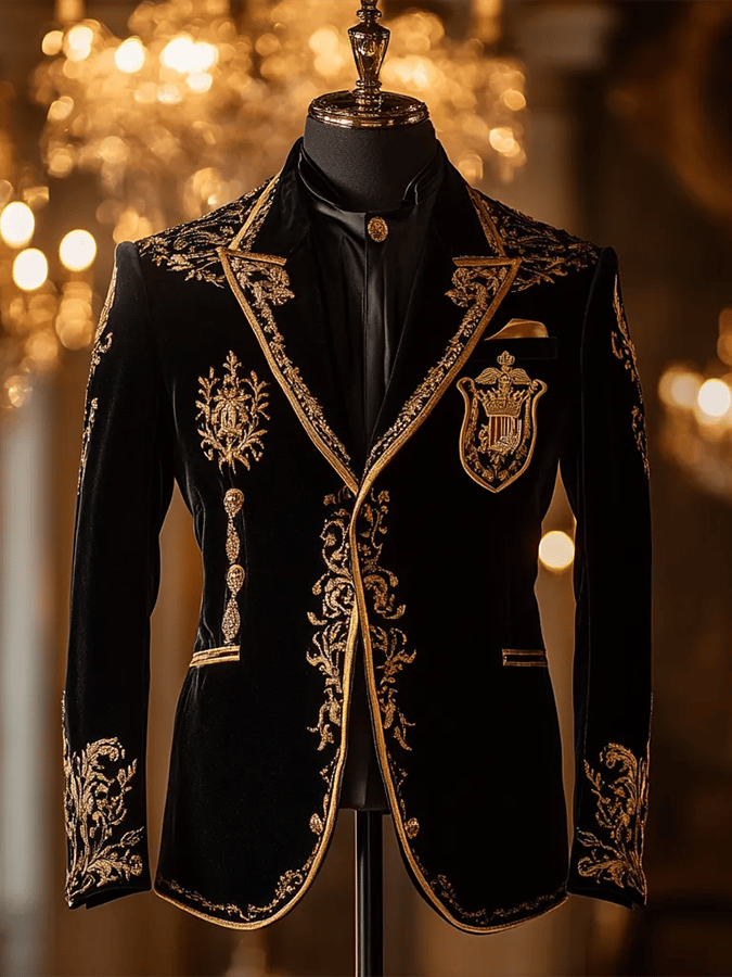 De lujo elegantee Design Single Breasted bolsillo Suit para hombre