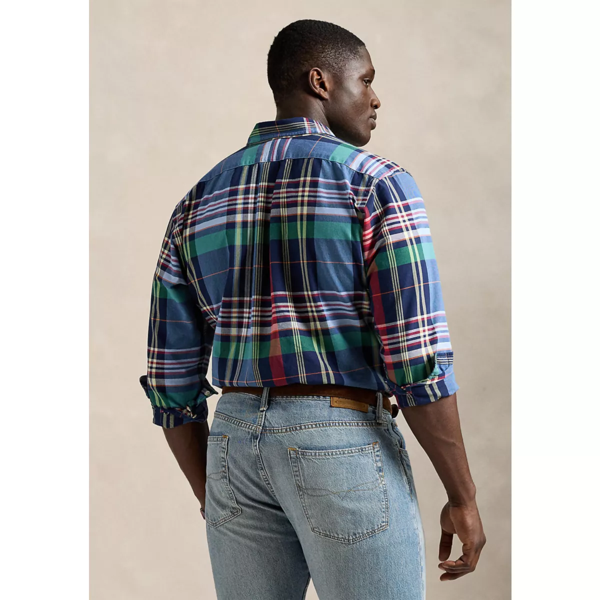 Big & Tall Plaid Oxford Shirt - 2