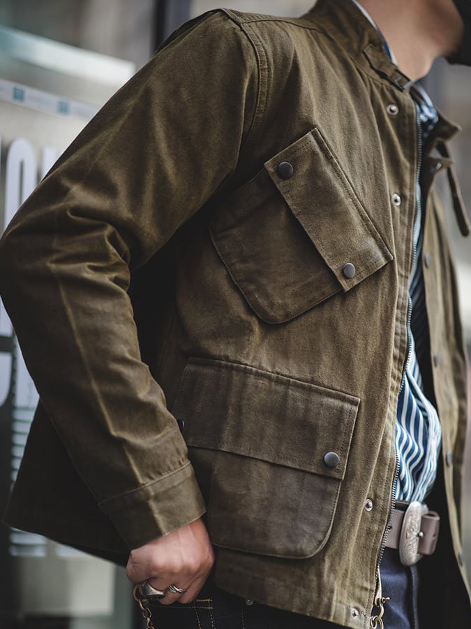 Chaqueta vintage Western Wax para hombre