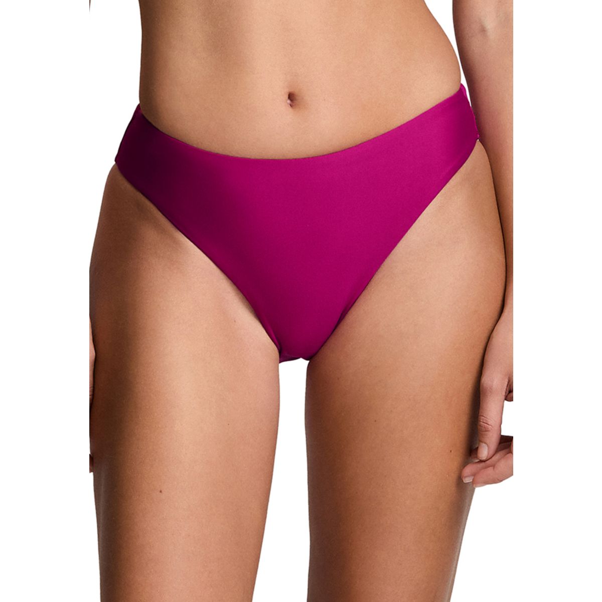 Curved Waist Midrise Swim Bottoms - 4