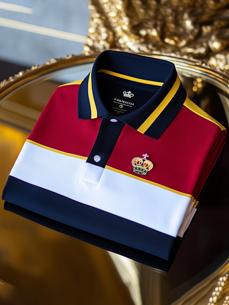 Camisa polo ejecutivo casual Button de manga corta para hombre