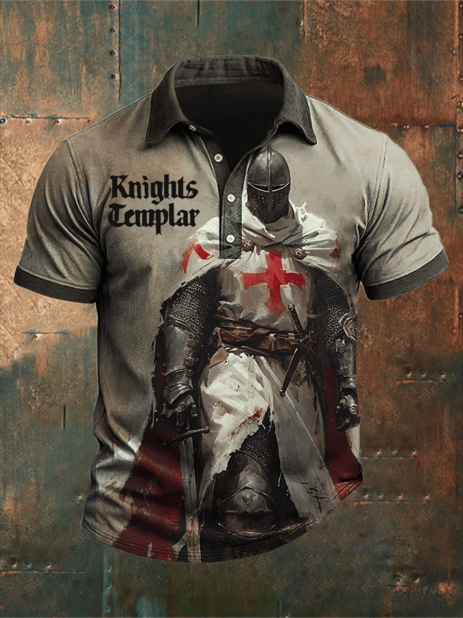 Camisa polo retro Put On The Full Armor Of Godd Faith estampado para hombre