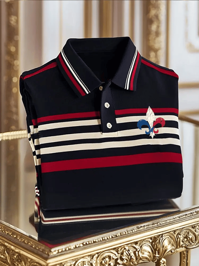 Camisa polo ejecutivo casual de manga corta para hombre