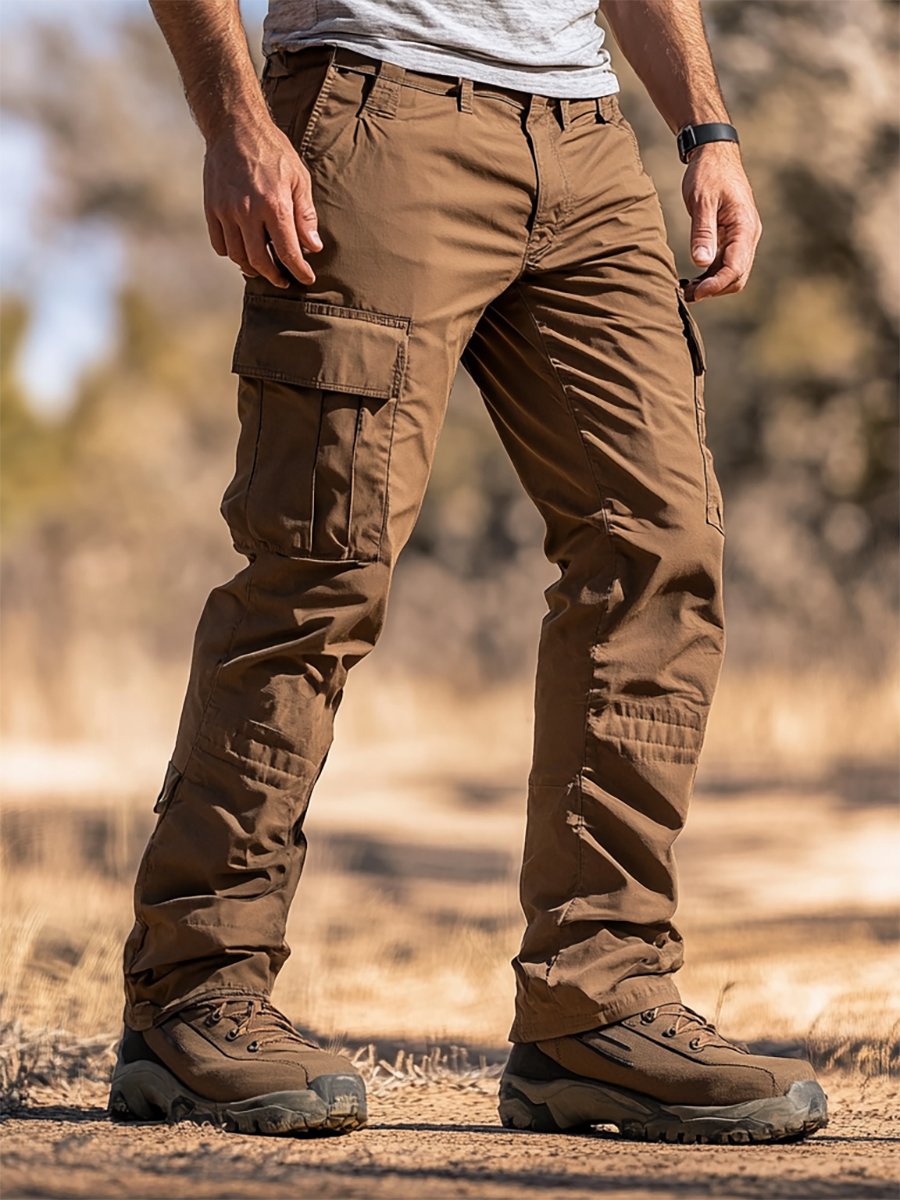 Vintage Multi-bolsillo Overalls para hombre