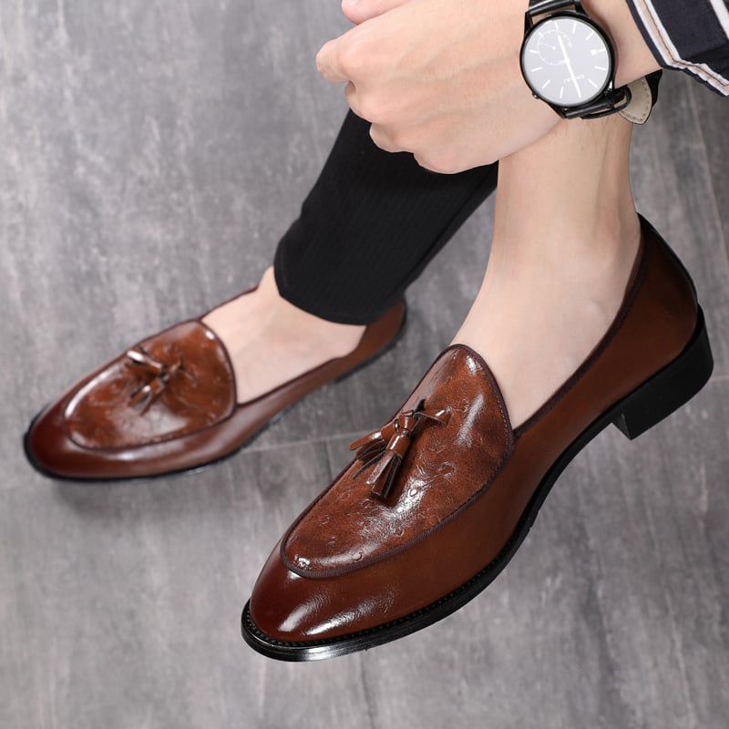 Mocasines British casual Pointed Tassel para hombre