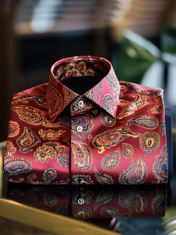 Camisa de lujo Gorgeous de manga larga para hombre