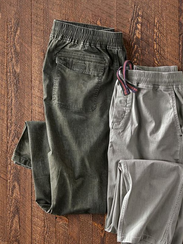 Pantalón vintage para exterior casual para hombre