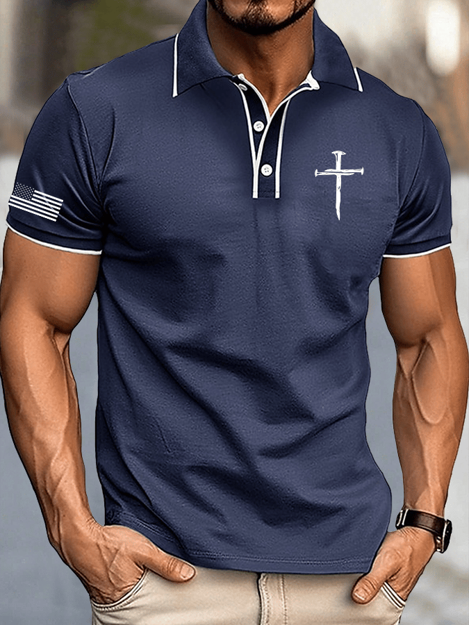 Camisa polo Faith estampado para hombre