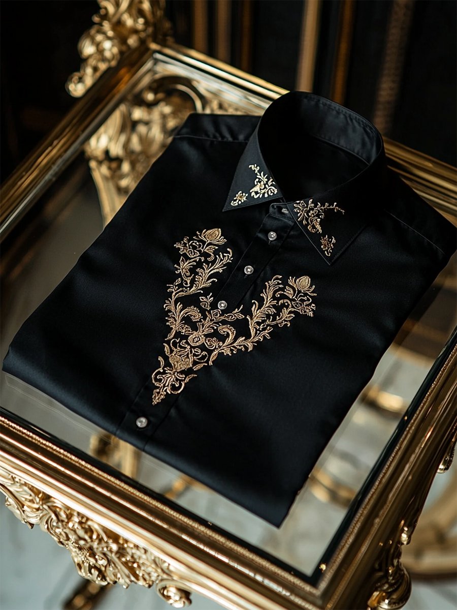 Camisa ejecutivo casual de manga larga para hombre