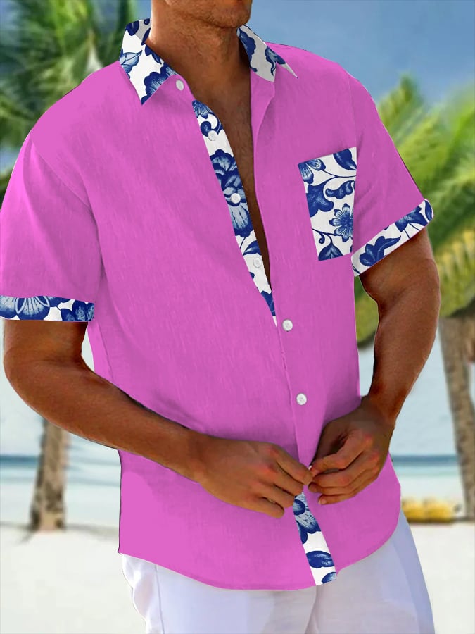Camisa Art Hawaiian Resort casual (Pockets Included) para hombre