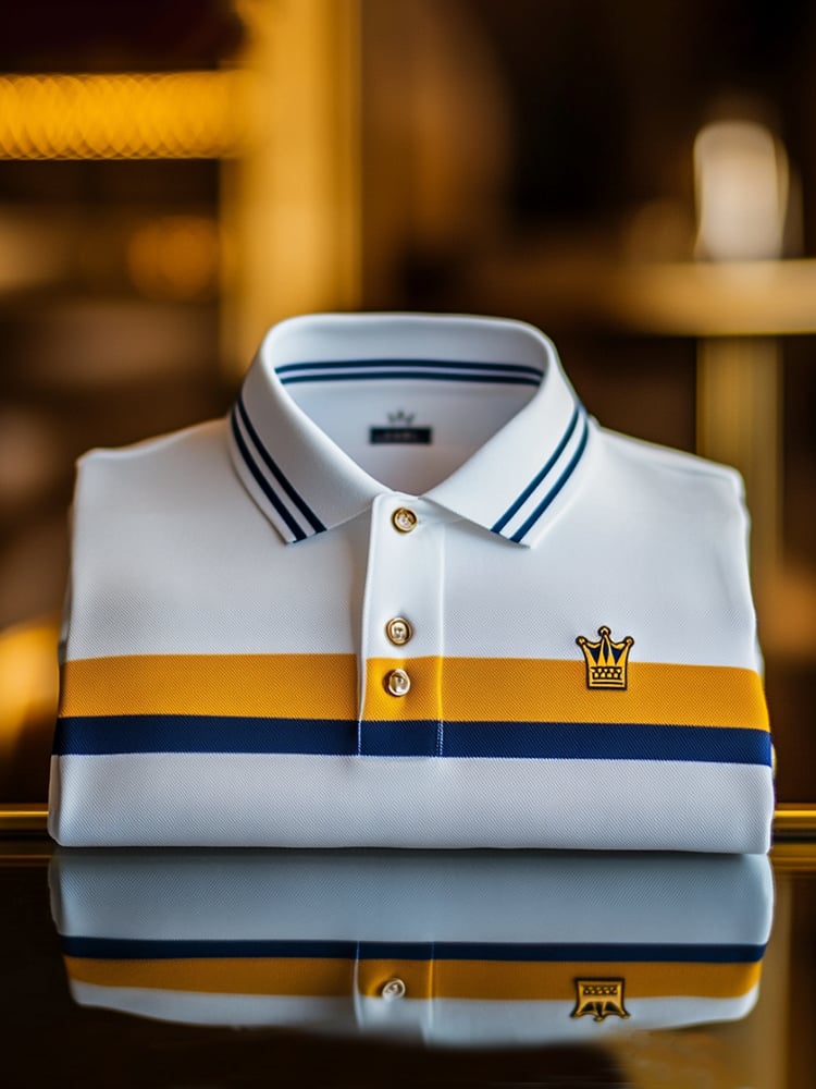 Camisa polo ejecutivo casual Button de manga corta para hombre