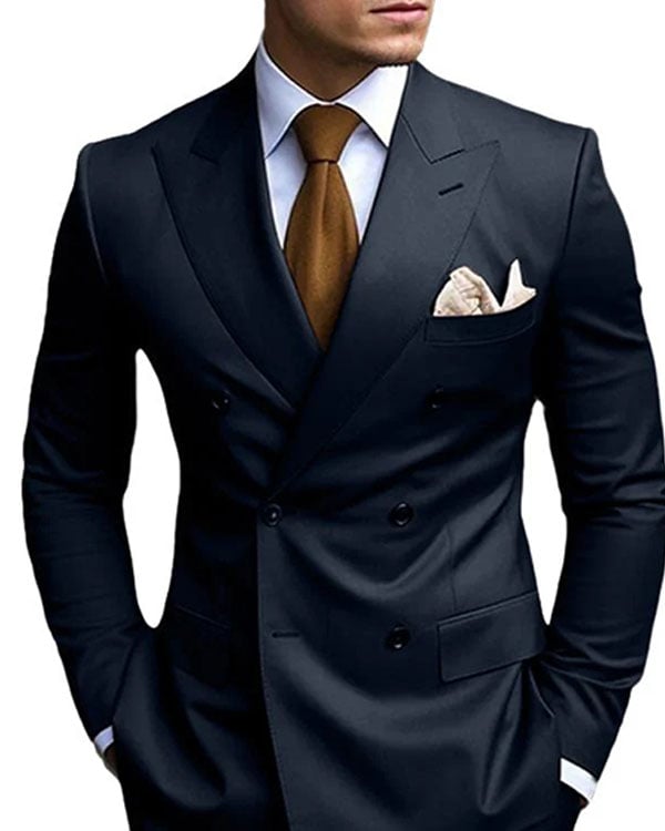 Ejecutivo de color sólido Suit para hombre