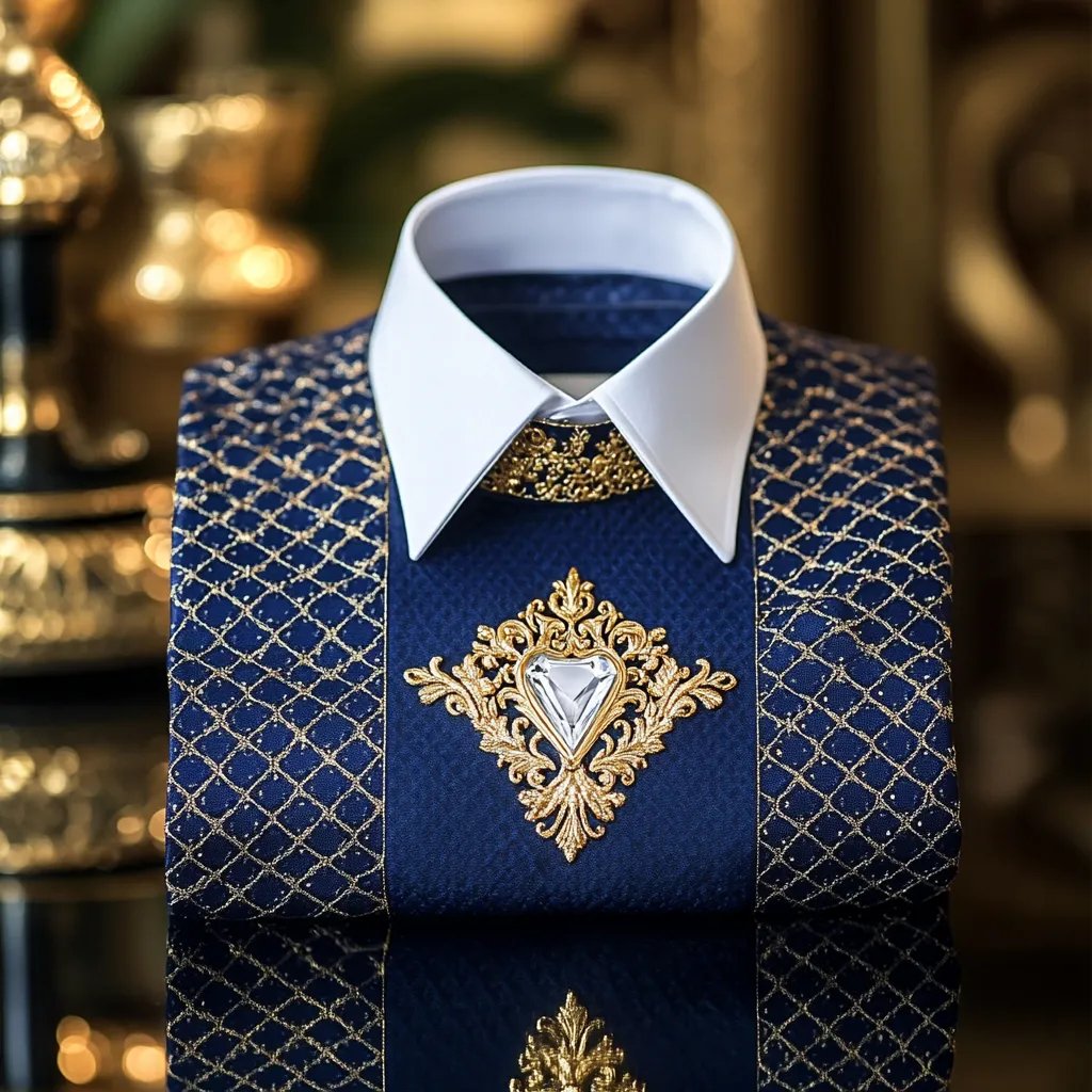De lujo ejecutivo floral Princamiseta para hombre