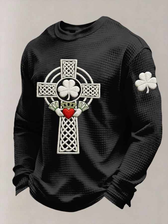 St. Patrick's Day estampado casual Top para hombre