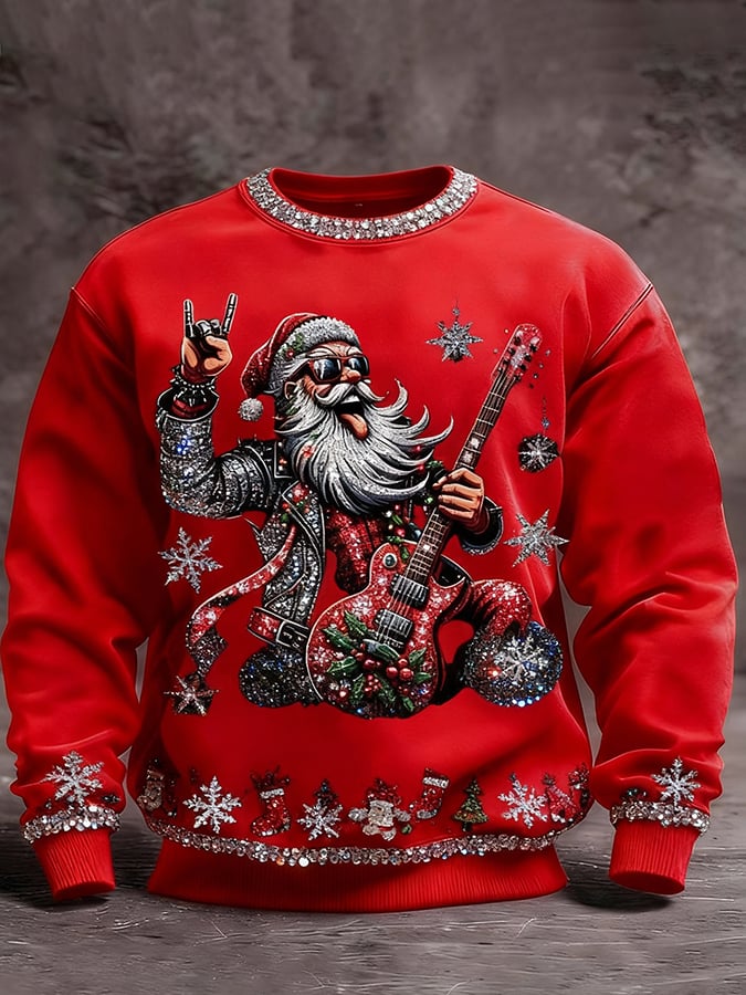 Sudadera Christmas estampado Pullover para hombre