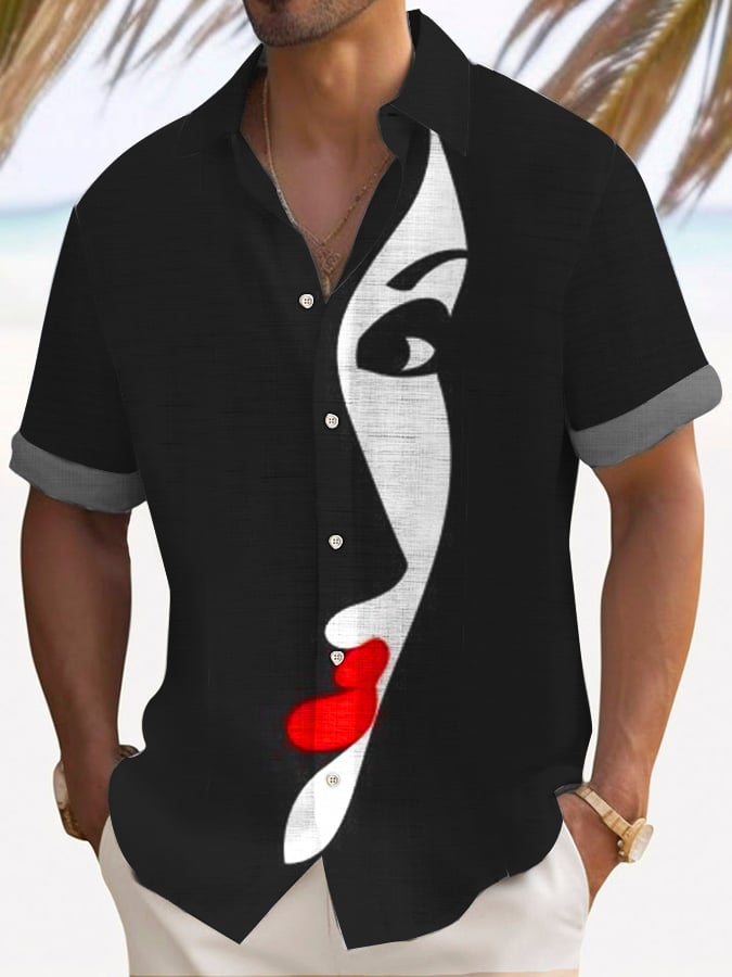 Camisa Trendy Vacation Abstract para hombre