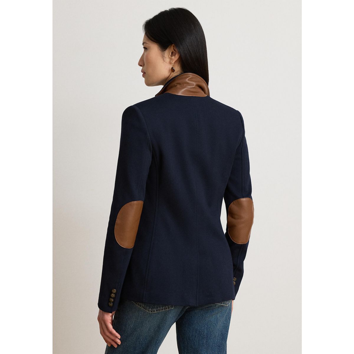 Cotton Herringbone Jacquard Blazer - 2