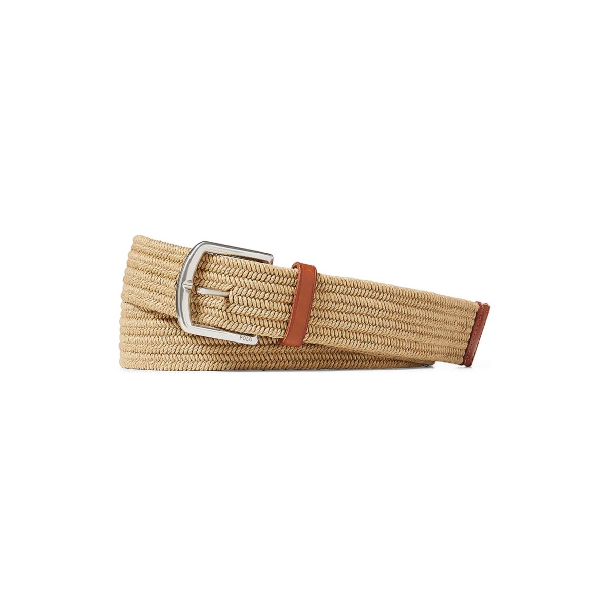 Leather-Trim Braided Belt - 2